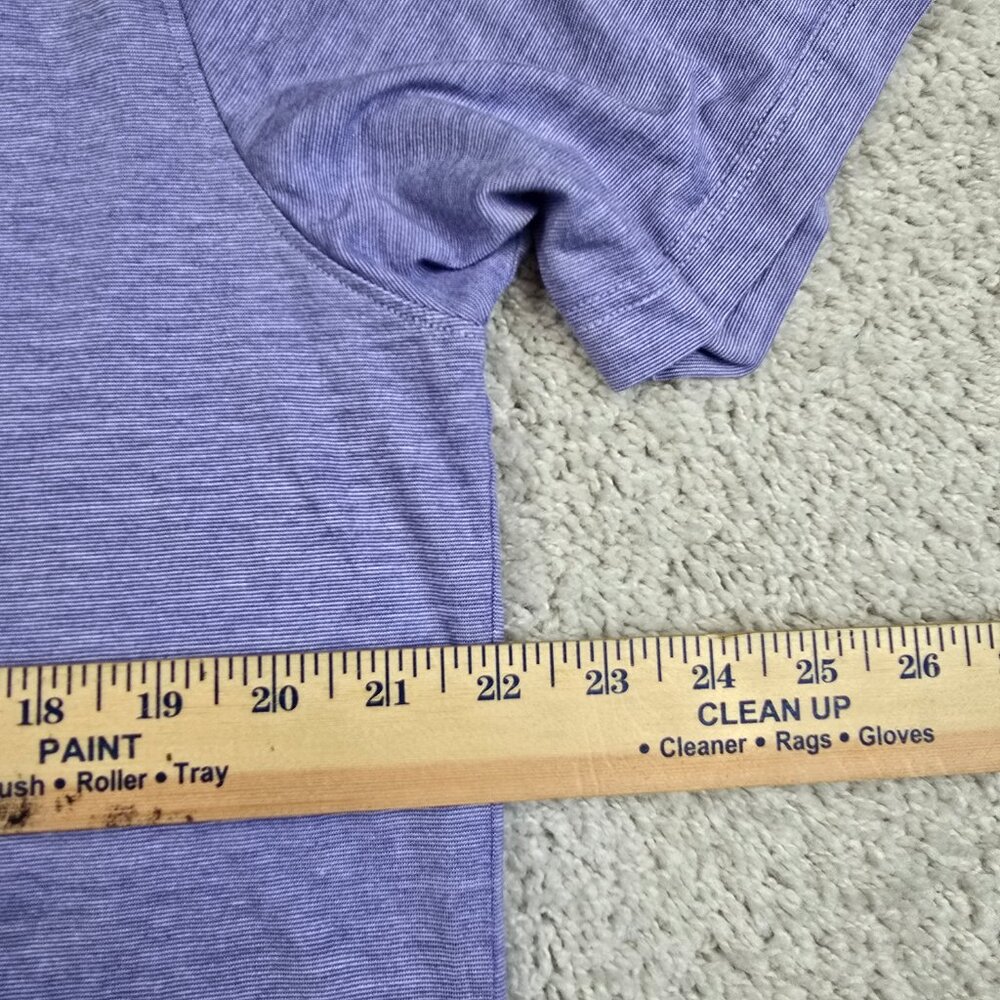 Peter Millar collection Polo Purple Masters Size Large L Modal Stripe Golf USA - Picture 6 of 7
